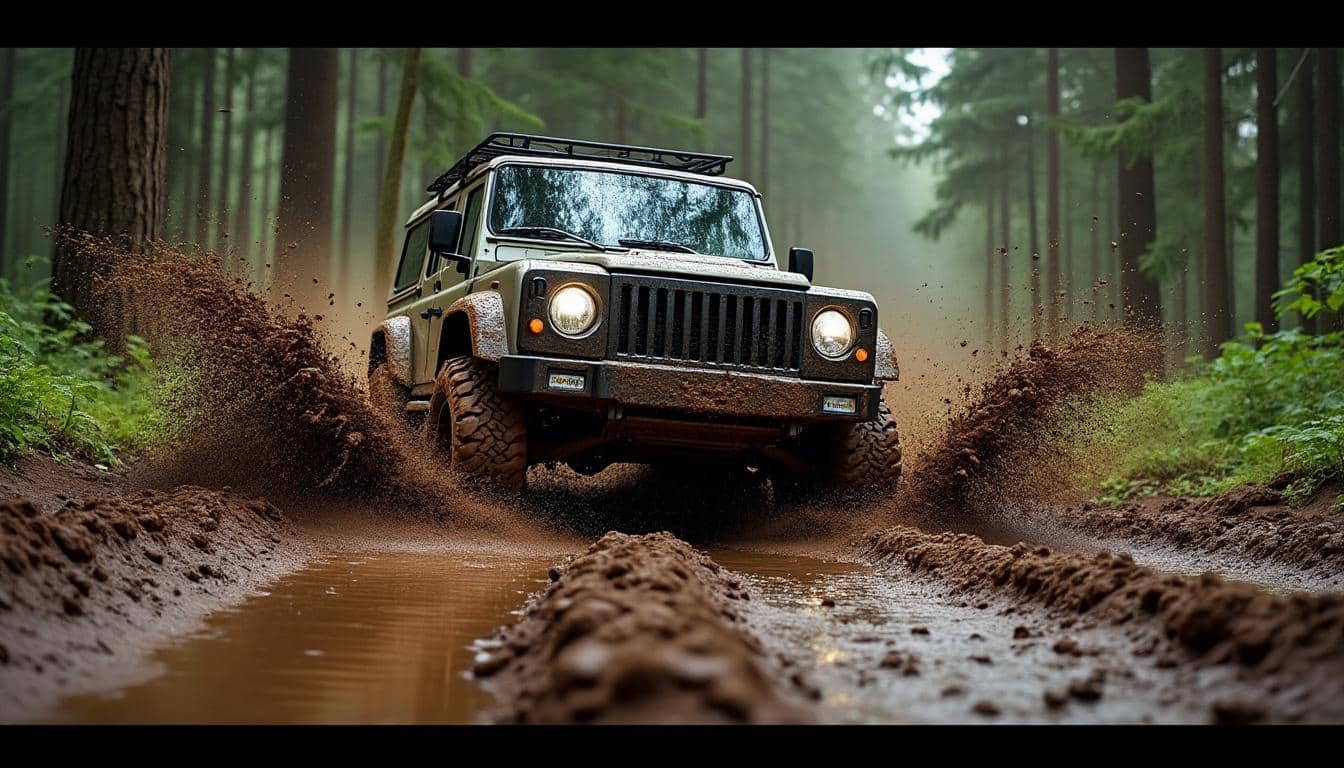 apprenez à conduire un 4x4 dans la boue et les ornières grâce à nos méthodes pas à pas pour maîtriser tous les terrains difficiles en toute sécurité.
