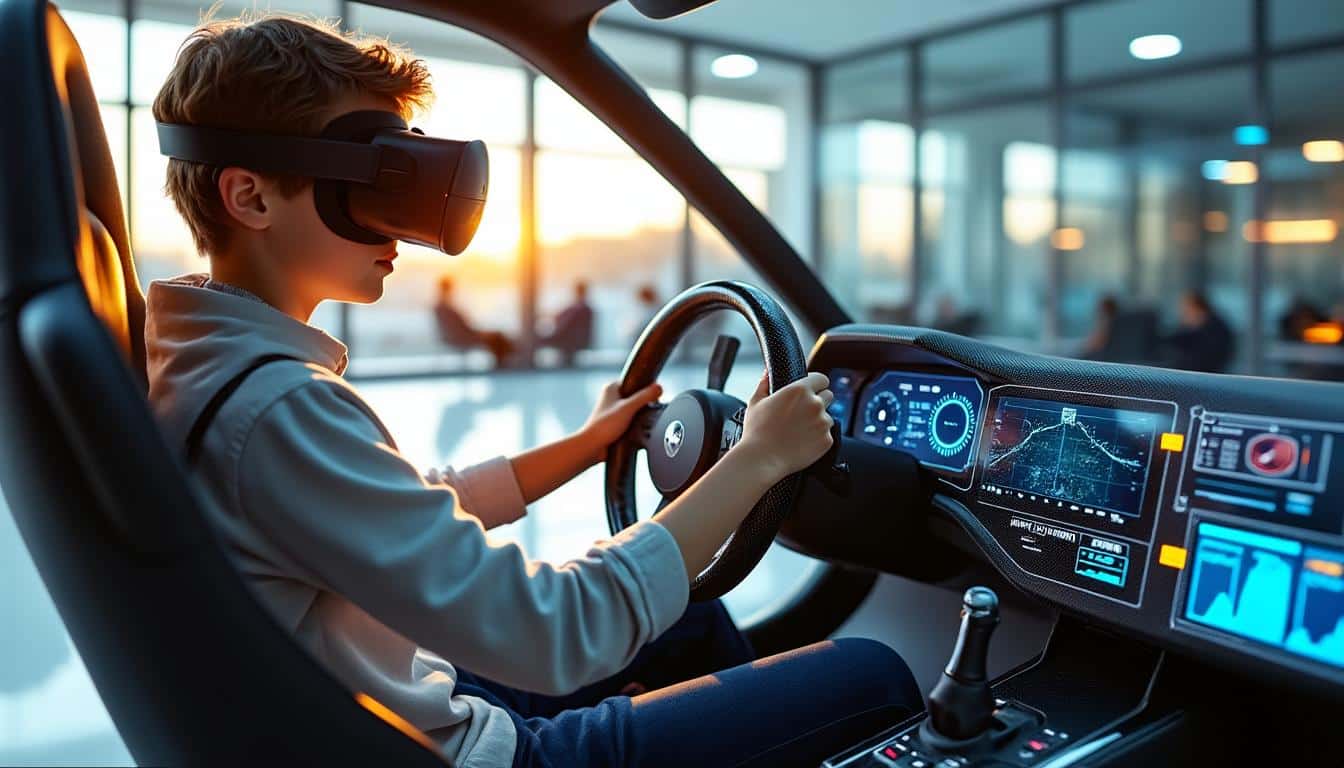 découvrez comment les simulateurs de conduite en réalité virtuelle révolutionnent et modernisent l'apprentissage du permis de conduire pour une formation plus immersive et sécurisée.