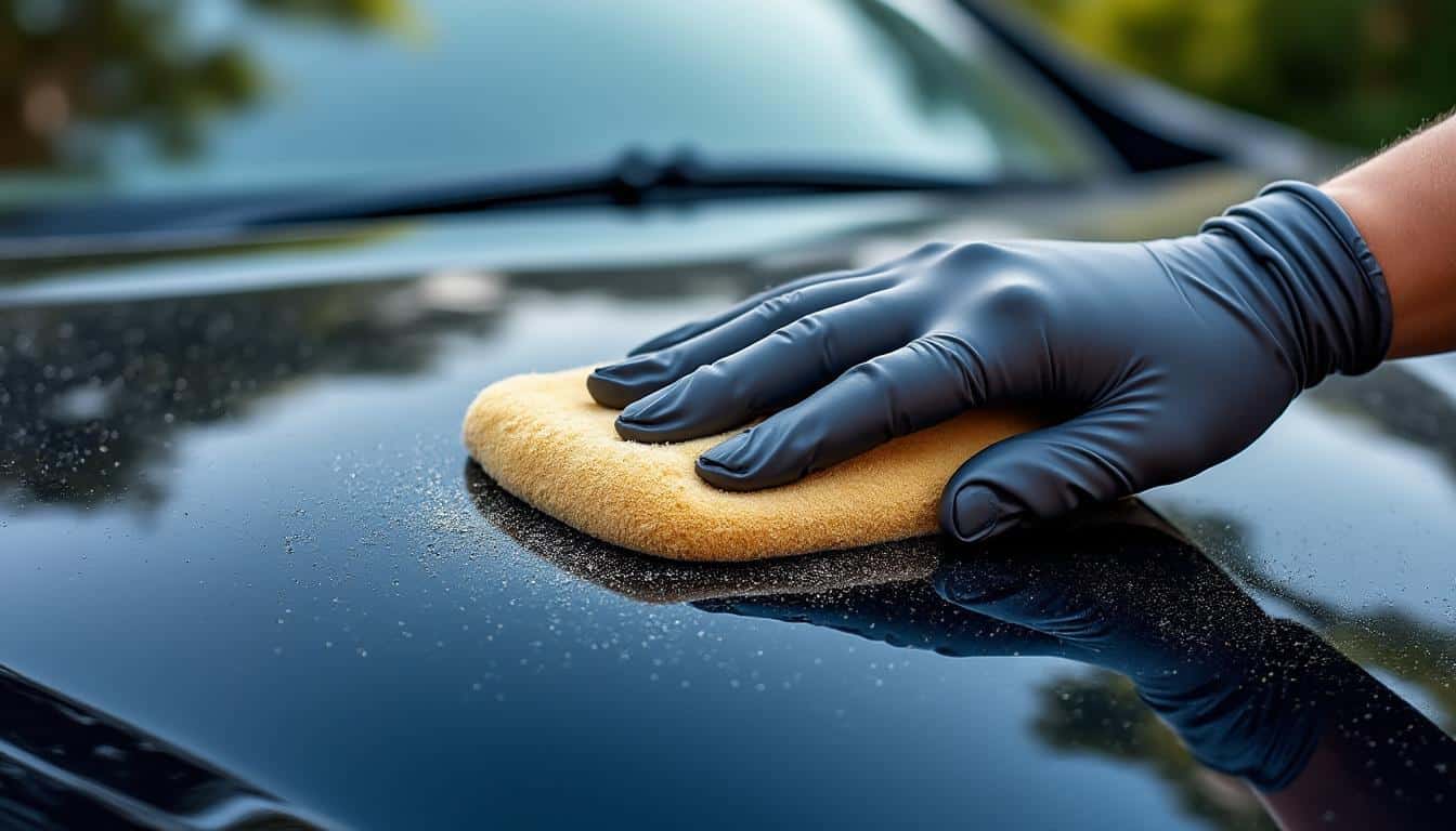 découvrez l'importance de la décontamination de la peinture à la clay bar, une étape essentielle pour préparer parfaitement votre véhicule au lavage detailing et garantir une finition impeccable.