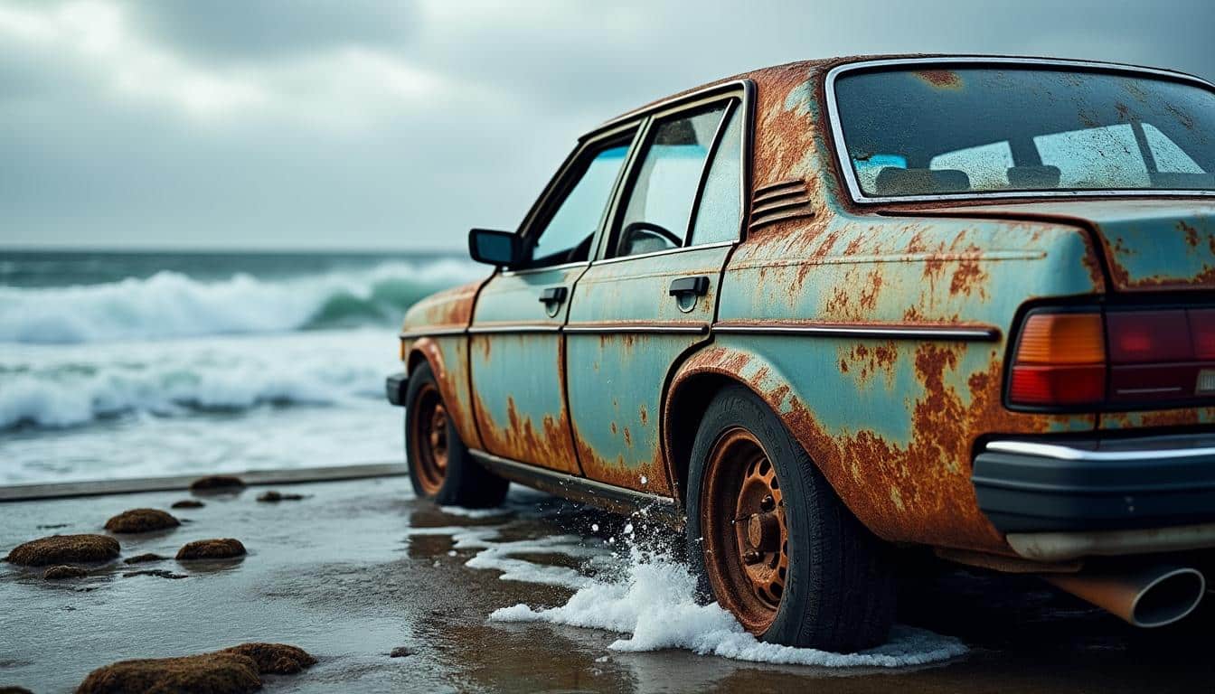 découvrez comment la présence de sel marin en bord de mer accélère la corrosion des véhicules et peut entraîner des sanctions lors du contrôle technique.