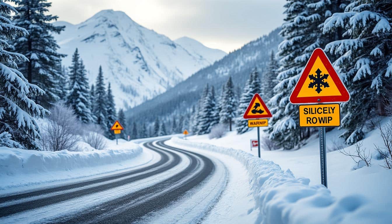 découvrez comment le code de la route traite la spécificité des panneaux de signalisation liés à la neige pour assurer la sécurité des conducteurs en conditions hivernales.