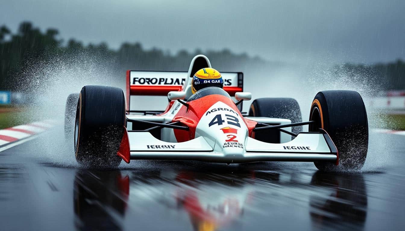 découvrez comment ayrton senna, légende de la formule 1, a maîtrisé la conduite sous la pluie, incarnant le summum de la performance sportive et du courage sur circuit.