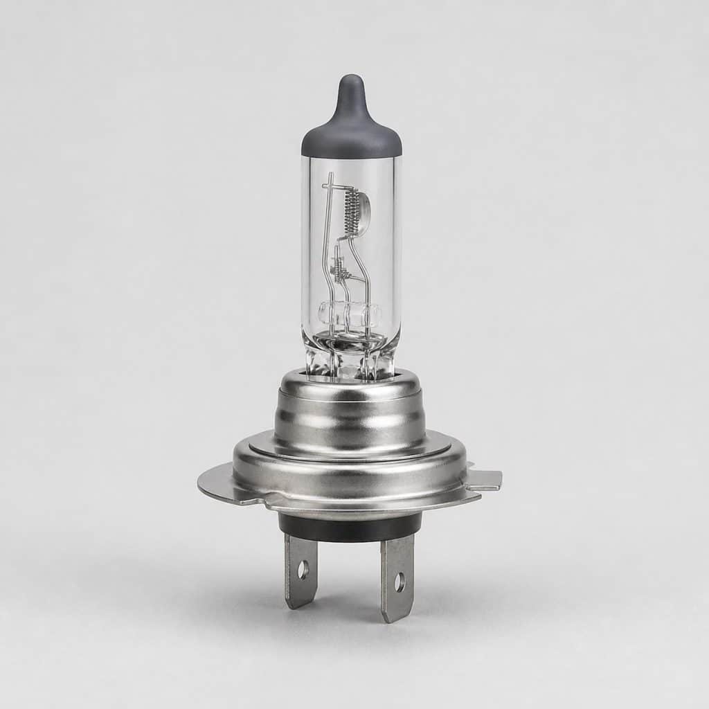 Ampoule de feu de croisement présenté sur fond clair