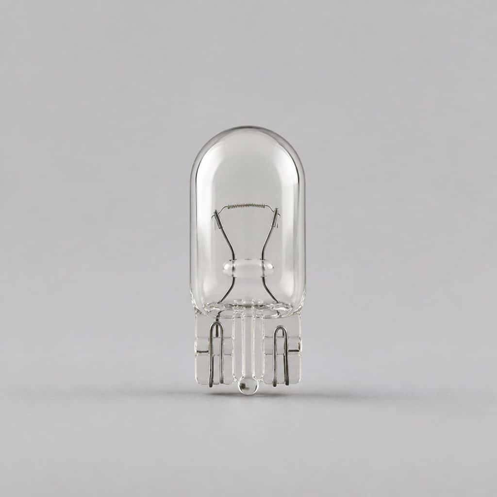 Ampoule de veilleuse présenté sur fond clair