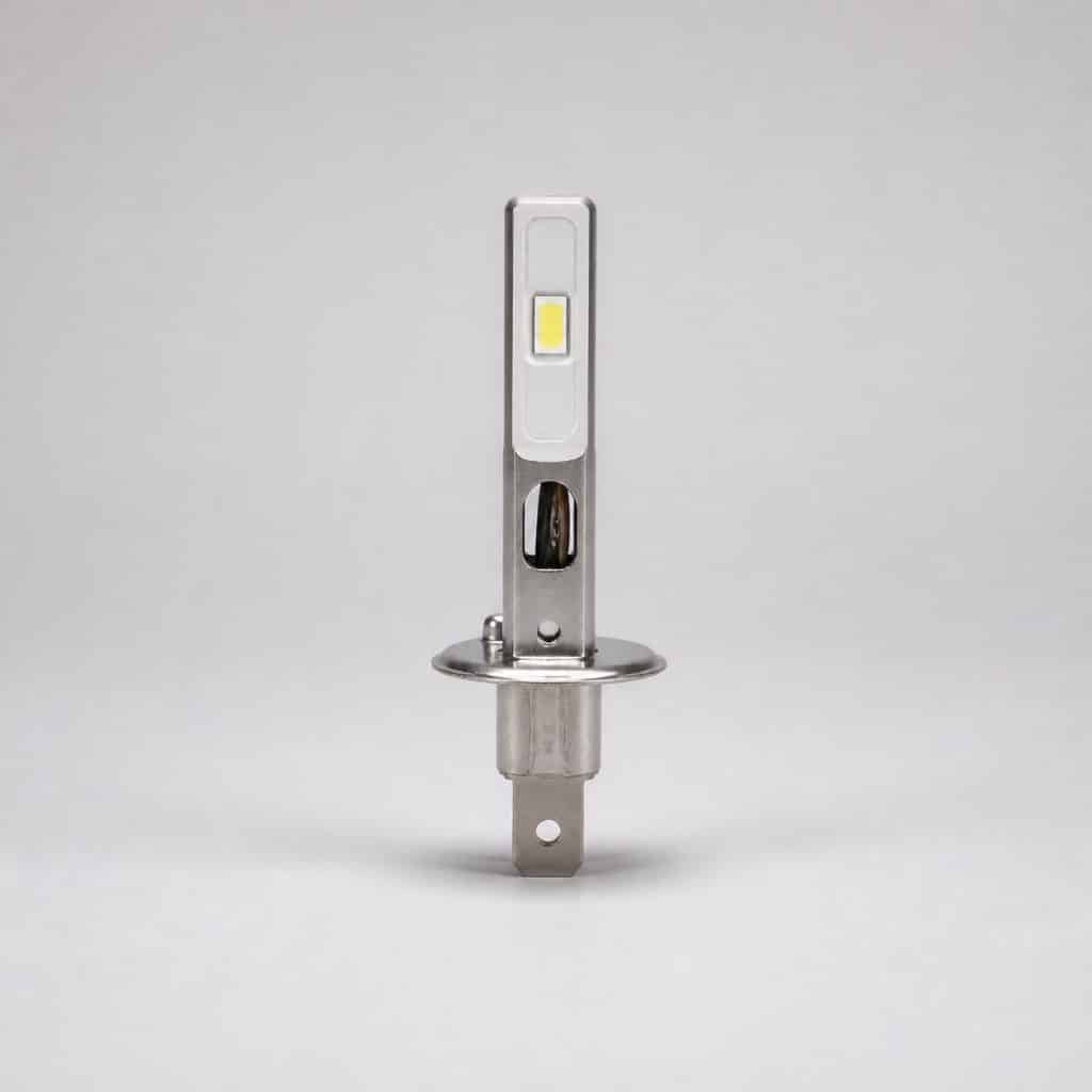 Ampoule H1 LED présenté sur fond clair