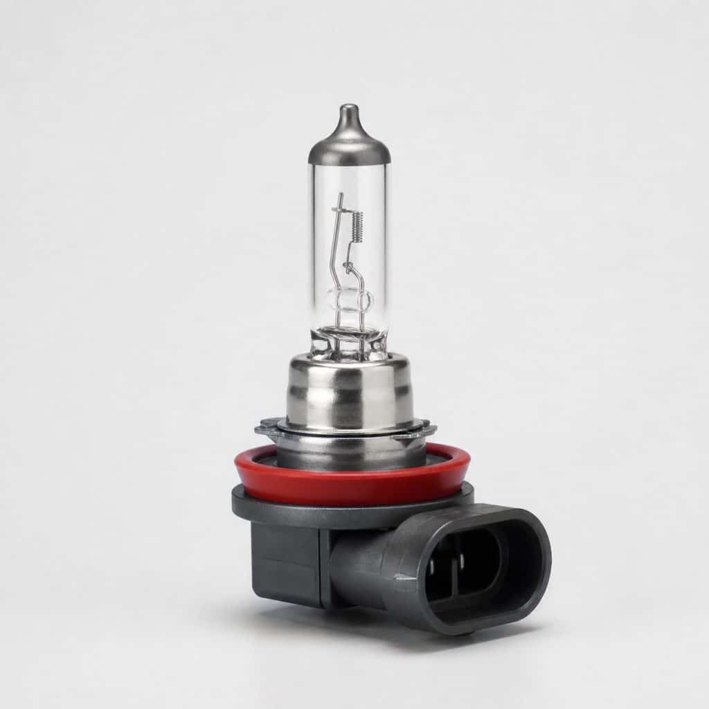 Ampoule H11 présenté sur fond clair