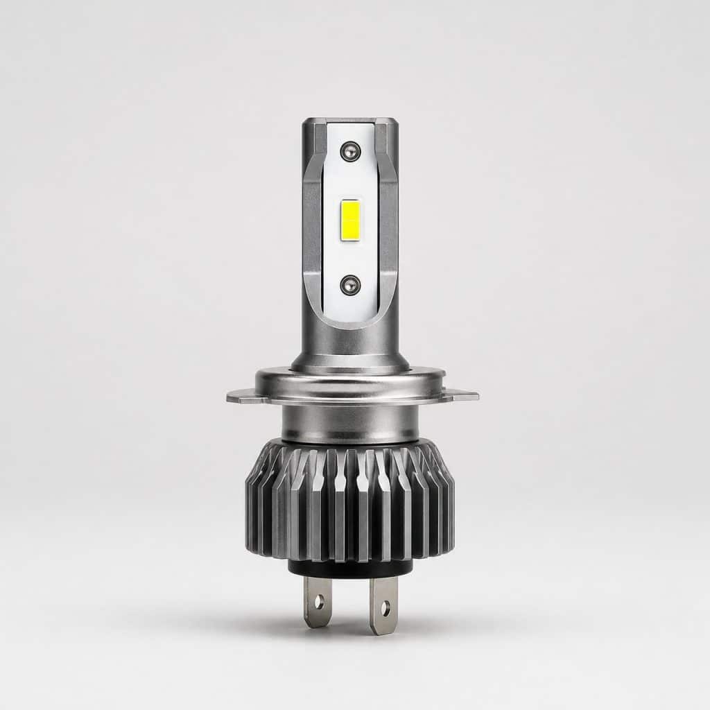 Ampoule H7 LED présenté sur fond clair