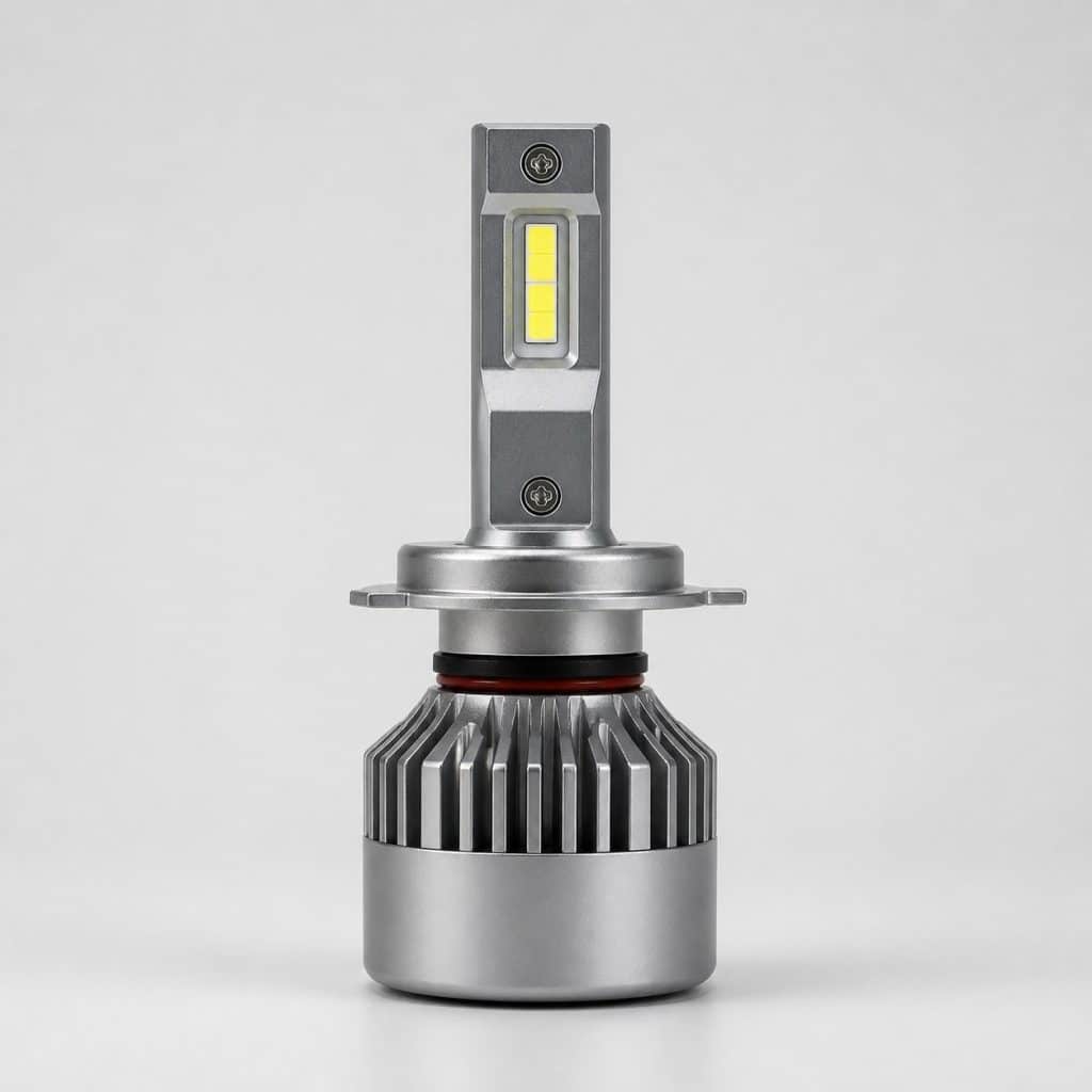 Ampoule LED pour phare avant présenté sur fond clair