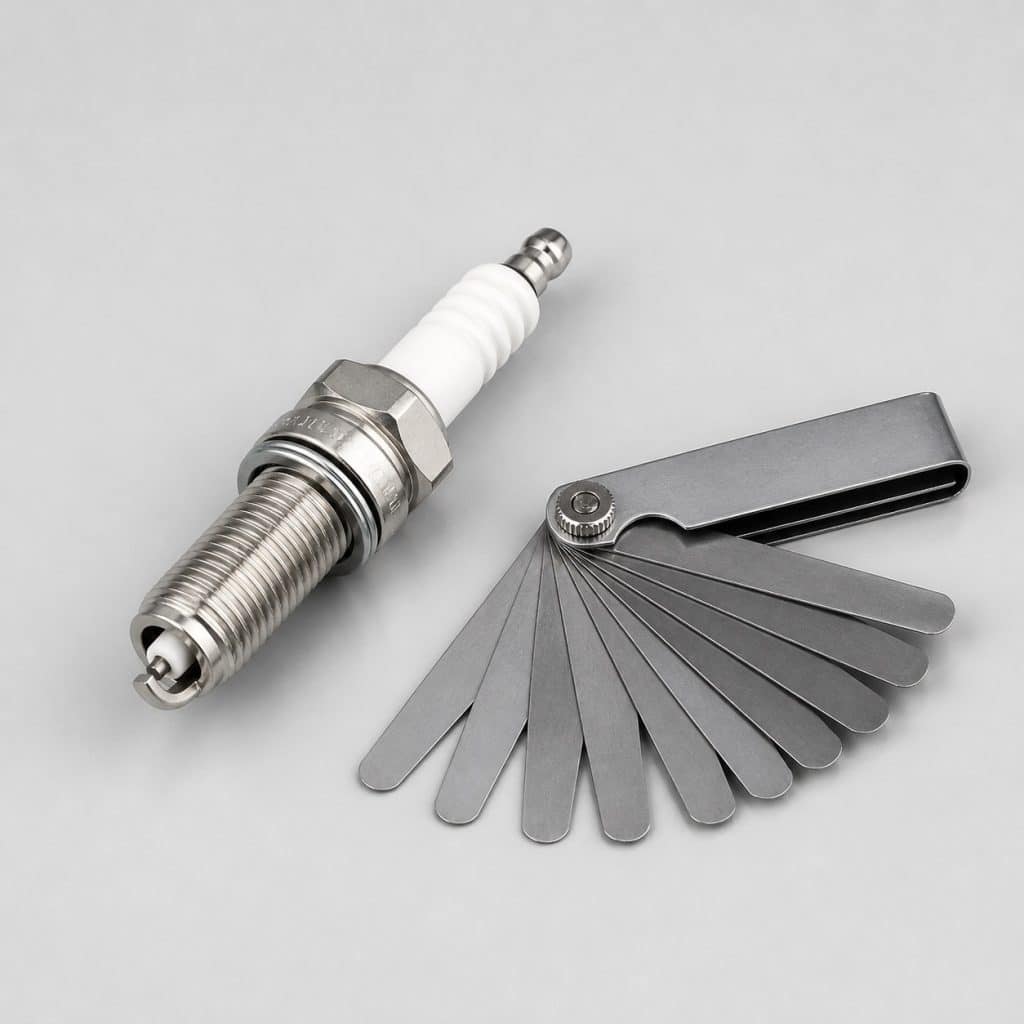 Bougie d'allumage essence (choix technique) présenté sur fond clair