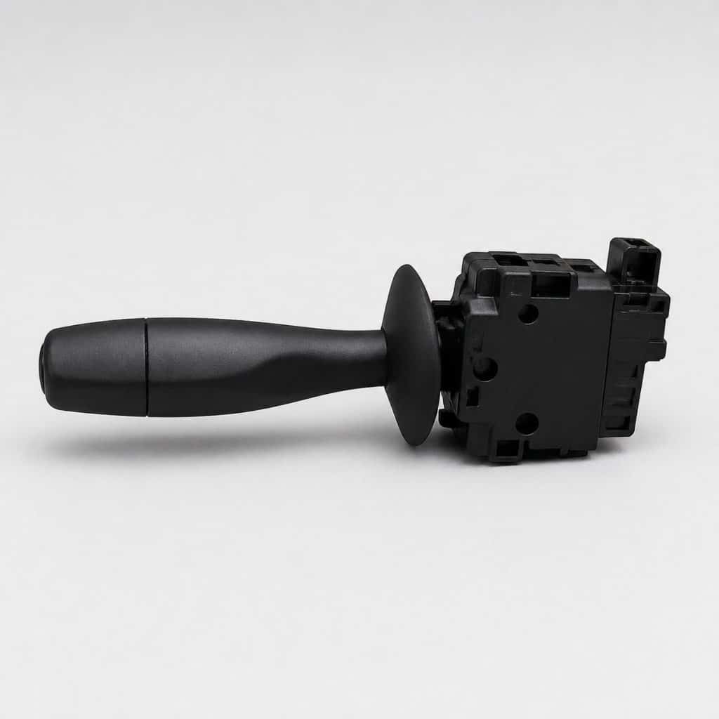 Commodo de clignotant présenté sur fond clair