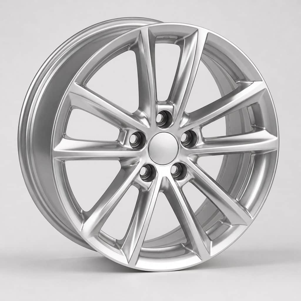 Jante aluminium présenté sur fond clair