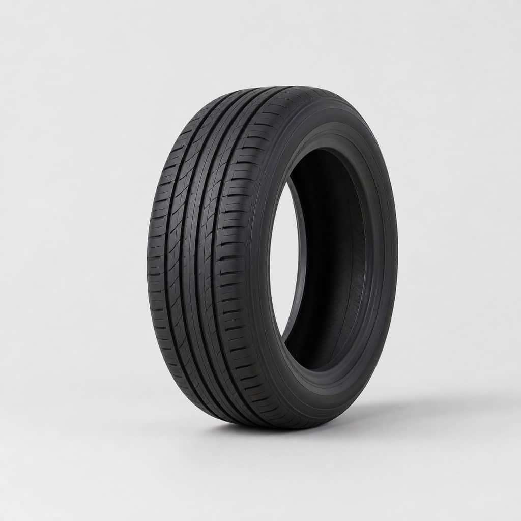 Pneu été 175/65 R14 présenté sur fond clair